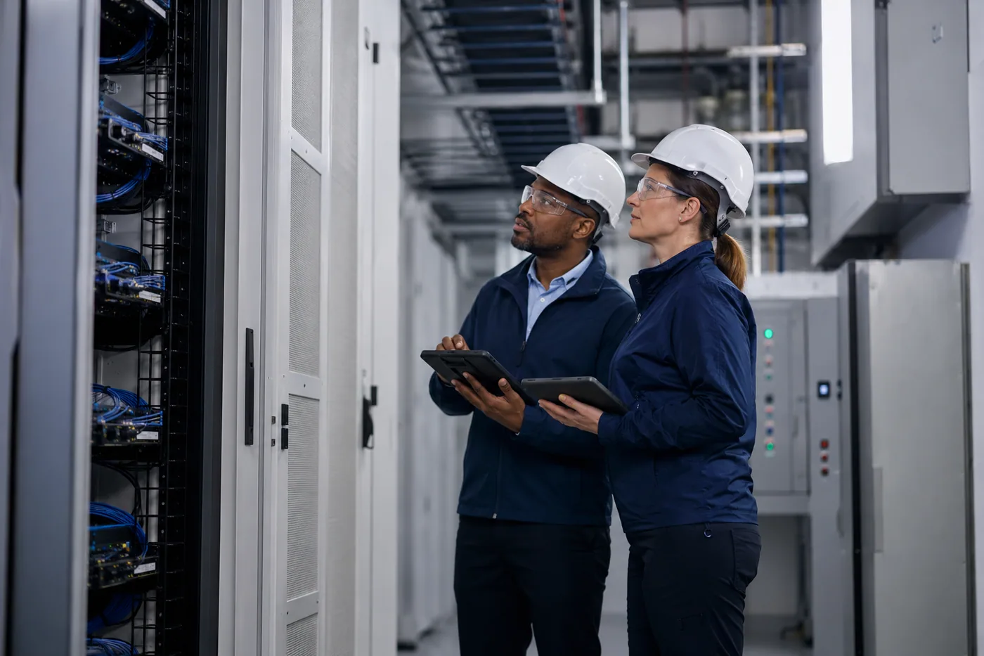 Qualified professionals coordinating commercial technical work